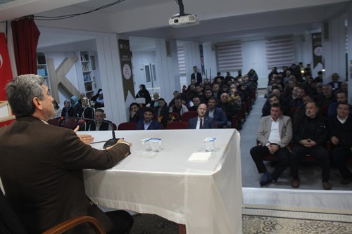 Sayın Kaymakamımız Diyanet Gençlik Merkezimizde “Ortadoğu ve Filistin” Konulu Konferansa Katıldı.
